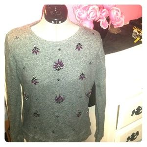 Ann Taylor Loft embellished sweater